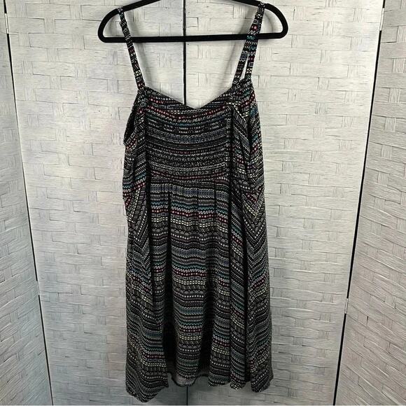 Torrid Mini Challis Sweetheart Dress colorful, sexy summer 90s coastal plus size - Picture 5 of 15